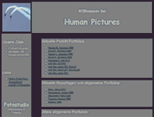 Tablet Screenshot of humanpictures.ch